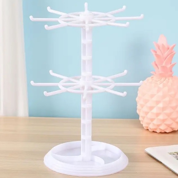 White Rotating Jewelry Organizer - Picture 2 of 5